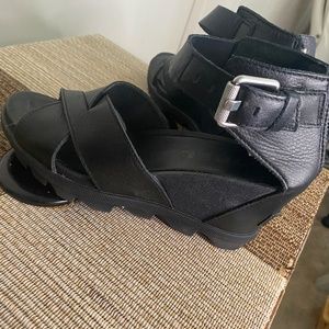 Sorel Joanie II Ankle Strap Wedged Heel Sandal